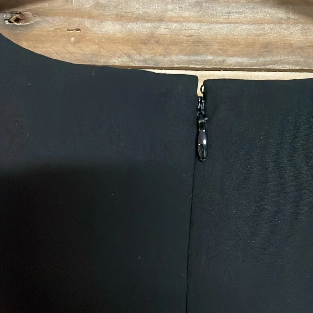 Ann Taylor Factory Size 10 Elegant Black Form Fitted Midi Dress - Picture 7 of 10